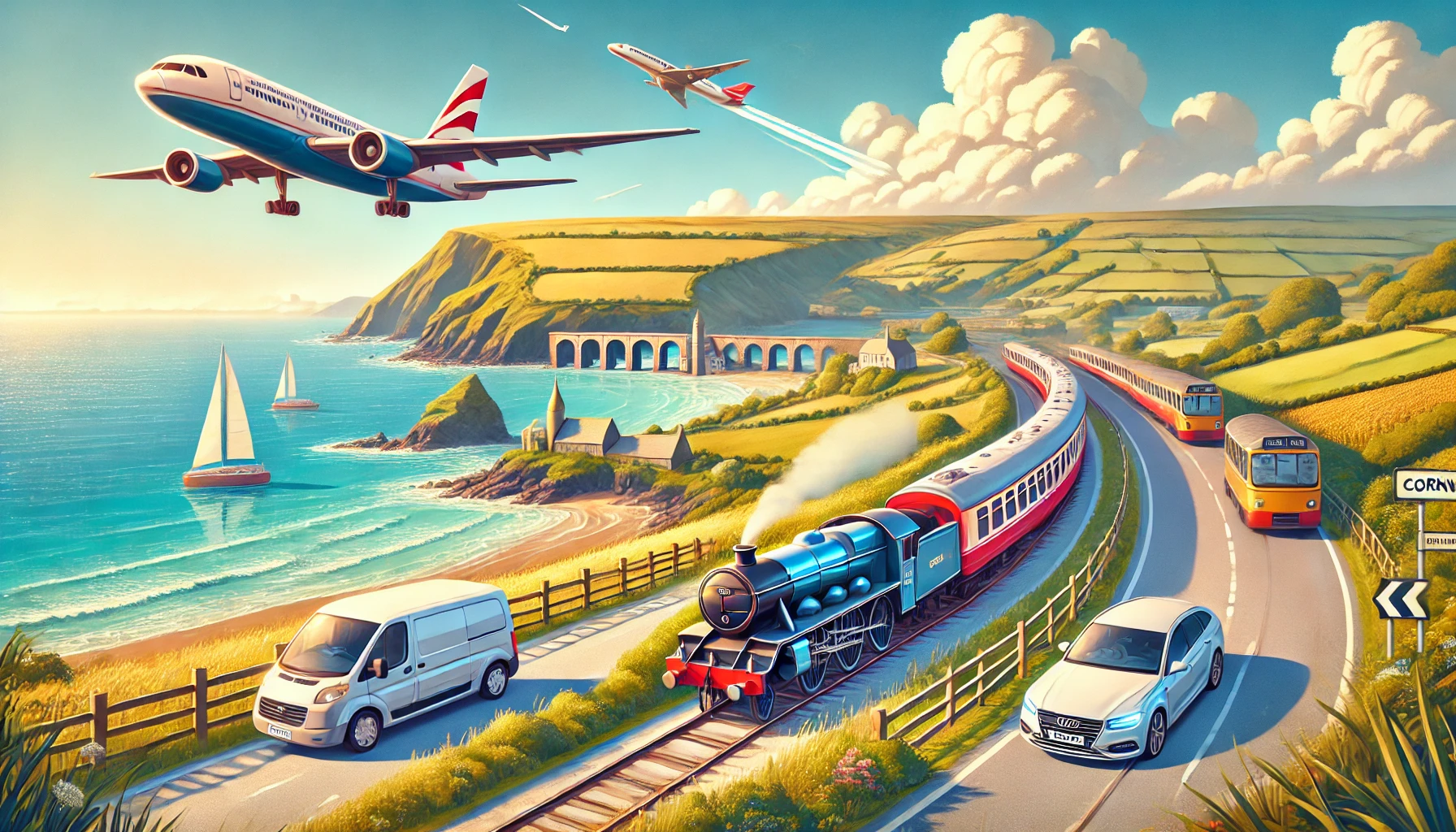 Read more about the article A Complete Guide to Reaching Cornwall: Planes, Trains, and Automobiles