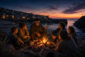 Read more about the article The Storytelling Tradition in Cornwall: Fireside Tales and Festivals