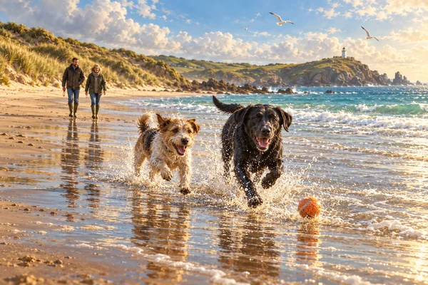 Read more about the article Dog-Friendly Beaches in Cornwall: Where Dogs Can Go, All Year Round
