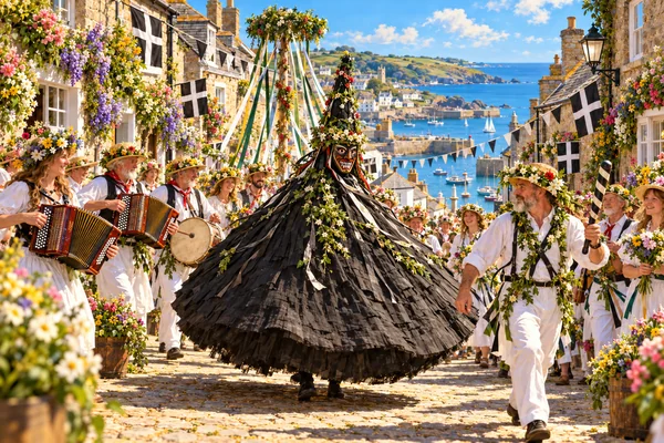 Obby Oss and Flora Day: Cornwall’s Living May Traditions
