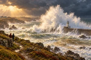 Read more about the article Storm Watching in Cornwall: Where to Go and How to Stay Safe